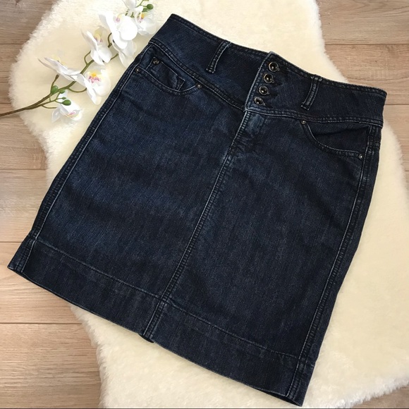 MAKERS OF TRUE ORIGINAL Denim Thigh Skirt - SZ 27 - Picture 3 of 9